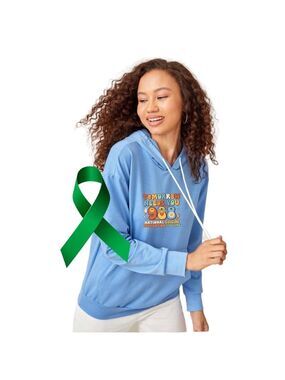 TOMORROW NEEDS YOU mental health graphic ear hoodie sweatshirt size small NWT